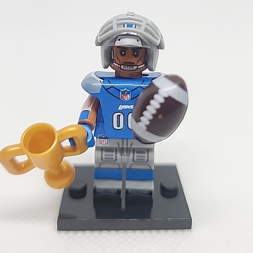 Detroit Lions Football Building Block Mini Figure M12